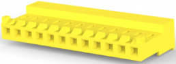 Socket housing, 12 pole, pitch 3.96 mm, straight, yellow, 4-643818-2