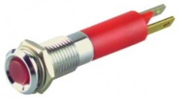 LED signal light, 24 V (DC), red, 10 mcd, Mounting Ø 8 mm, pitch 4.3 mm, LED number: 1