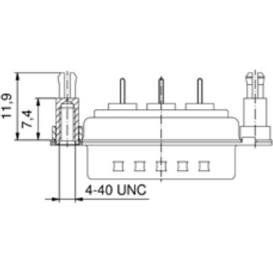 302W2CSXX76E60X CONEC D-Sub Connectors Image 2