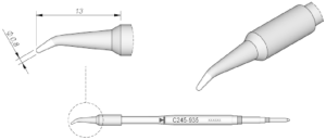 Soldering tip, conical, Ø 0.8 mm, C245935