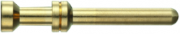 Pin contact, 0.75 mm², AWG 18, crimp connection, gold-plated, 09330006115