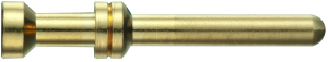 Pin contact, 0.5 mm², AWG 20, crimp connection, gold-plated, 09332006122