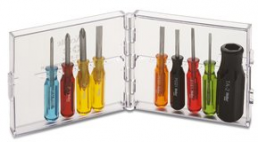 Screwdriver kit, different sizes, Phillips/slotted, PS88N
