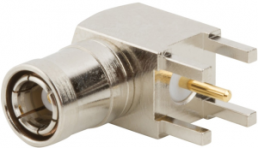 SMB plug 50 Ω, solder connection, angled, 142140