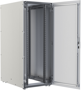42 HE server cabinet, (H x W x D) 1969 x 600 x 1000 mm, IP20, sheet steel, light gray, 01.157.007.1-026