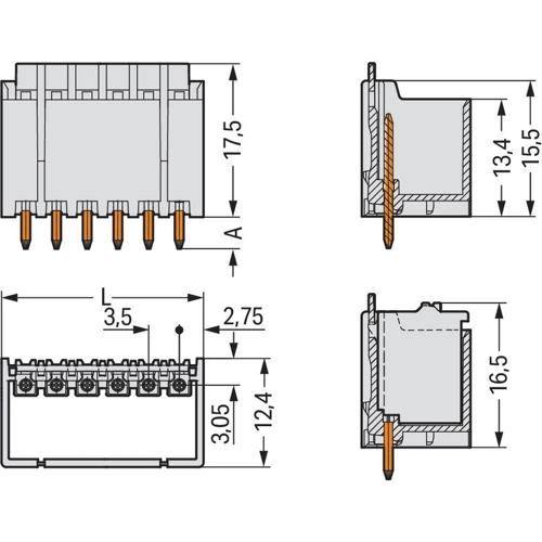2091-1403 WAGO PCB Connection Systems Image 2