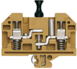 Isolating and measuring isolating terminal block, screw connection, 1.5-10 mm², 41 A, 6 kV, yellow, 0623320000