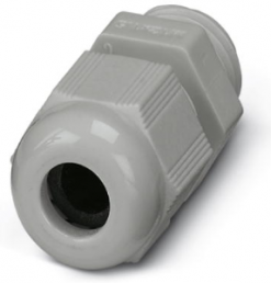 Cable gland, M12, 15 mm, Clamping range 3 to 6.5 mm, IP68, light gray, 1417652