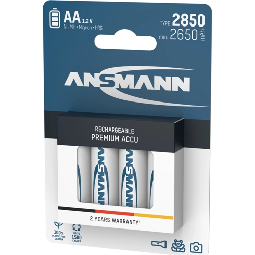 5035212 Ansmann Round Cell Batteries, 9V Block Batteries Image 2