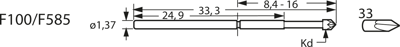 F10033S090L300 Feinmetall Contact Probes Image 3