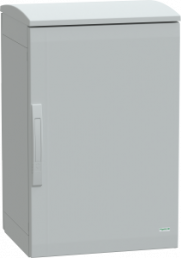 Control cabinet, (H x W x D) 750 x 500 x 420 mm, IP44, polyester, light gray, NSYPLAT754G
