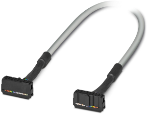Connecting line, 4 m, IDC/FLK socket connector angled to IDC/FLK socket connector angled, 0.129 mm², AWG 26, 2299343