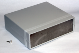 ABS device enclosure, (L x W x H) 180 x 206 x 64 mm, light gray (RAL 7035), IP54, 1598DSGY