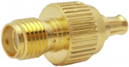 Coaxial adapter, 50 Ω, MCX plug to SMA socket, straight, 242127