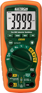 TRMS digital multimeter EX505, 10 A(DC), 10 A(AC), 1000 VDC, 1000 VAC, 10 pF to 100 μF, CAT IV 600 V