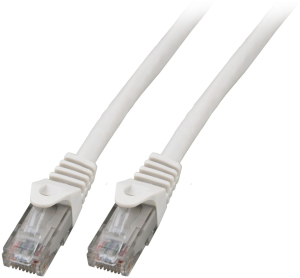 Patch cable, RJ45 plug, straight to RJ45 plug, straight, Cat 5e, U/UTP, LSZH, 1.5 m, white