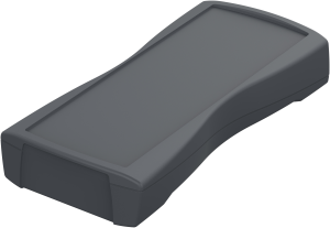 ABS handheld enclosure, (L x W x H) 209.3 x 98 x 34.8 mm, gray (RAL 7024), IP40, 82803124