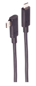 USB 3.2 connection cable, USB plug type C to USB plug type C, 3 m, black