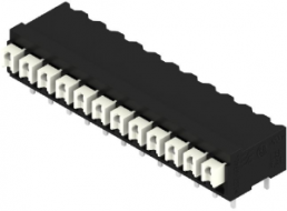 PCB terminal, 12 pole, pitch 3.81 mm, AWG 28-14, 12 A, spring-clamp connection, black, 1825300000