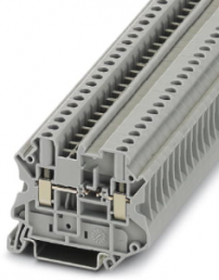 Component terminal block, screw connection, 0.14-6.0 mm², 2 pole, 500 mA, 8 kV, gray, 3046237