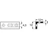 WP 12 X 12 X 2 1000 AL Fischer Elektronik Accessories for Enclosures