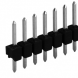 Pin header, 36 pole, pitch 2.54 mm, straight, black, 10048256