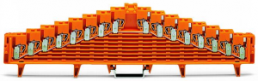 8-level potential terminal, spring-clamp connection, 0.08-1.5 mm², 1 pole, 18 A, 4 kV, orange, 727-136/003-000