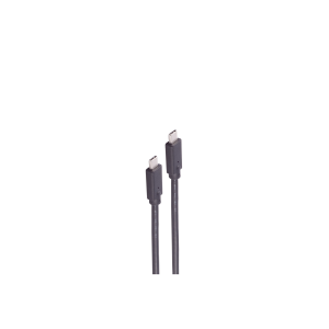 USB 2.0 connecting cable, USB plug type C to USB plug type C, 2 m, black