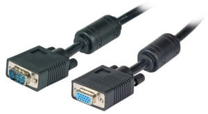 Extension cable, 7 m, HD-D-SUB plug, 15 pole to HD-D-SUB socket, 15 pole, K5327SW.7