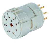 Socket contact insert, 8 pole, solder cup, straight, 09151092703