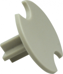 Extension plunger, round, Ø 15 mm, (L x H) 8.75 x 15 mm, beige, for single pushbutton, 5.46.017.038/0710