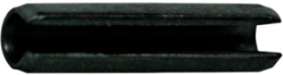 Slotted spring pin, DIN 1481/ISO 8752, D 2.5/D entry 2.9, L 10, d2 1.8, s 0.5 mm, spring steel