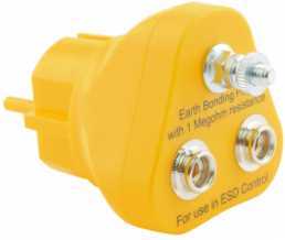 ESD grounding plug 2 x 1 MOhm and M5 connection, 9-359-2
