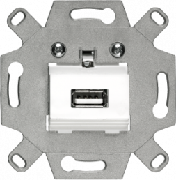 DELTA USB connection socket with screw terminals white