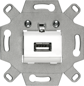 DELTA USB connection socket with screw terminals white