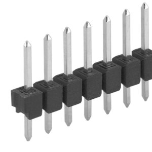 Pin header, 20 pole, pitch 2.54 mm, straight, black, 10048451