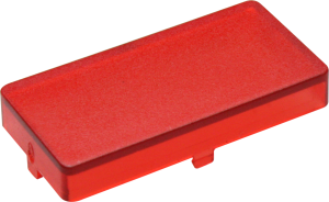 Aperture, rectangular, (L x W x H) 27.85 x 14 x 5.5 mm, red, for short-stroke pushbutton, 5.46.681.024/1307