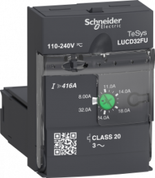 Extended control unit LUCD, class 20, 8-32A, 110-220VDC/AC for power socket LUB32/LUB38/LUB320/LUB380/reversing contactor switch LU2B32FU/LU2B38FU, LUCD32FU