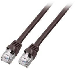 Patch cable, RJ45 plug, straight to RJ45 plug, straight, Cat 6, S/FTP, LSZH, 2 m, black