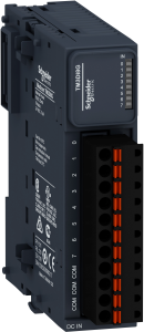 Digital input module for Modicon M221/M241/M251/M262, (W x H x D) 27.4 x 90 x 84.6 mm, TM3DI8G