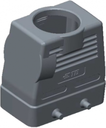 Housing, size HB10, die-cast aluminum, PG21, angled/straight, Clip locking, IP65, T1240100121-000