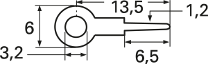 1137-11, tinned solder terminal
