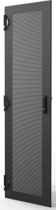 Varistar CP Steel Door, Perforated With 3-PointLocking, RAL 7021, 38 U, 1800H, 600W
