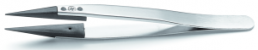 ESD plastic tweezers, uninsulated, antimagnetic, polyetheretherketone, 130 mm, 3CPR.SA.1