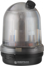 Flashing lamp, Ø 98 mm, white, 230 VAC, IP65