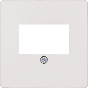 DELTA i-system cover plate for TAE/loudspeaker connection socket, titanium white