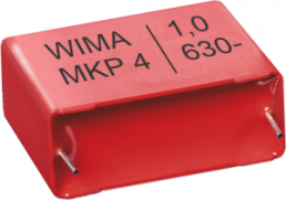 MKP film capacitor, 1 µF, ±10 %, 630 V (DC), PP, 27.5 mm, MKP4J041006D00KSSD