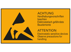 083.95, warning sign 18 x 37 mm, sheet/10 items