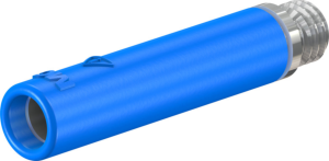 4 mm screw-in adapter, screw connection, blue, 23.1034-23