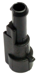 Plug, unequipped, 1 pole, straight, 1 row, black, 282103-1